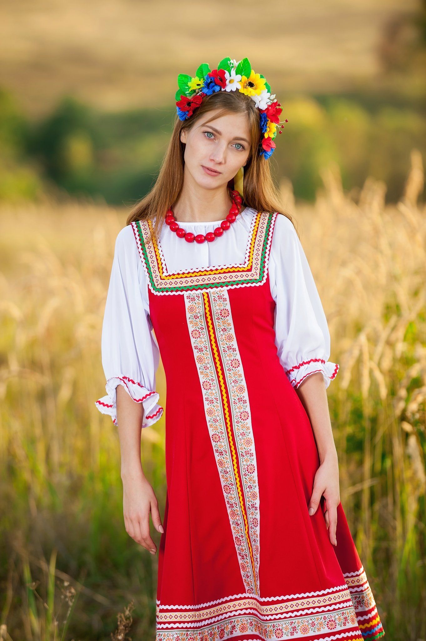 Women in Slavic costumes in Asansol
